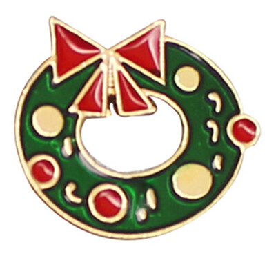 

High Quality Fun Dress Corsage Christmas Tree Santa Drops Of Oil Brooch Pin