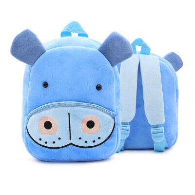 

2019 New Style Fashion Baby Girls Boys Cute Cartoon Animal Backpack Plush School Bag for Kids Hot Zipper