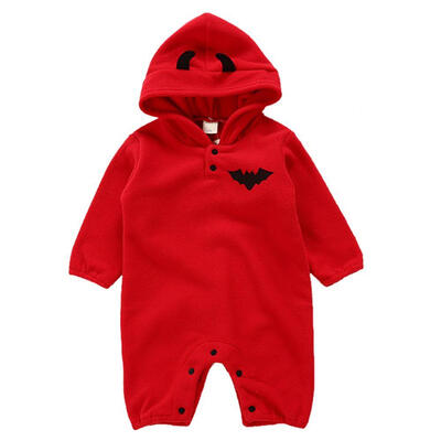

Autumn Winter baby Rompers pumpkins funny one-piece clothes Solid Cotton warm cute Rompers