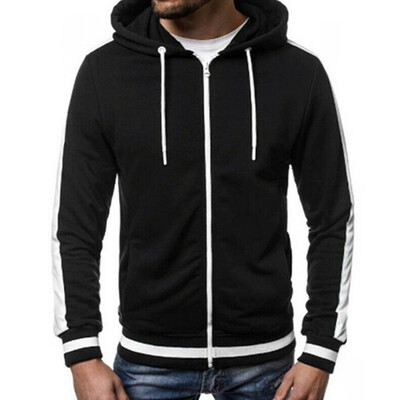 

Mens Plus Size Hoodie Hooded Zipper Top SweatShirt Jacket Sweater Size -3XL US