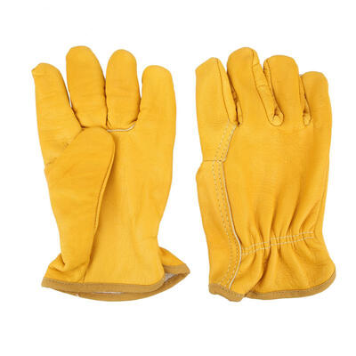 

Greensen Cow Green Leather Heat-Resistant Gloves For Welding Mechanic Work Drivers Short