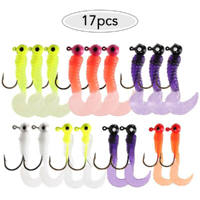 

45pcs Assorted Fishing Lures Set Fishing Soft Lure Bait Jig Head Hooks Crank Hooks Beads Bullet Weight Fishing Accessories