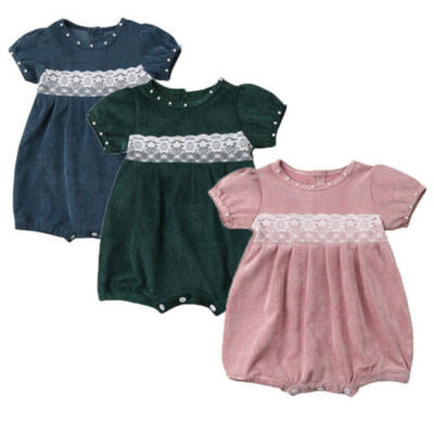 

US Lace Toddler Baby Girls Comfy Princess Romper Jumpsuit Outfits Clothes Summer