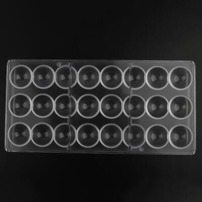 

Greensen Non-Stick Food-Grade Chocolate Mold DIY Candy Ice Cube Tray 24 Ball-Shaped Cavities