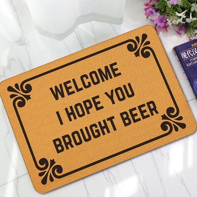 

Toponeto Letter Funny Welcome Home Entrance Floor Rug Non-slip Doormat Outdoor Mat