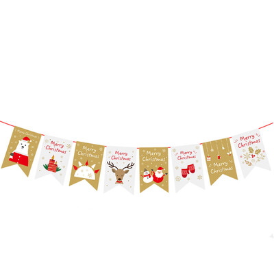 

Tailored Christmas Window Hotel Party Home Hanging DIY Decor Banner Colorful