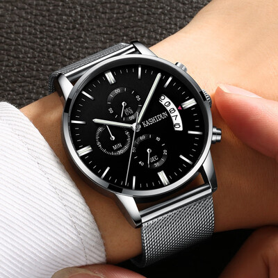 

Authentic Caseton Watch Mens Sports Quartz Watch Waterproof Fashion Trend Luminous Milan Strap Mens Watch Hand