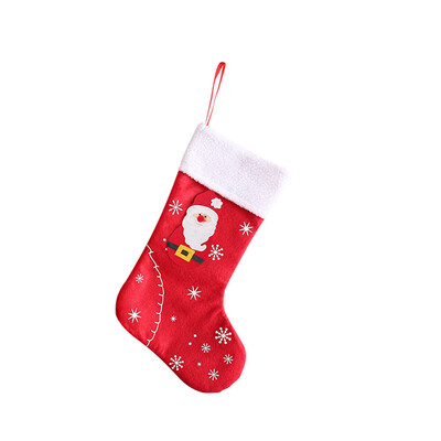 

〖Follure〗Christmas Stockings Santa Claus Sock Gift Candy Bag Snowman Deer Tree Ornament