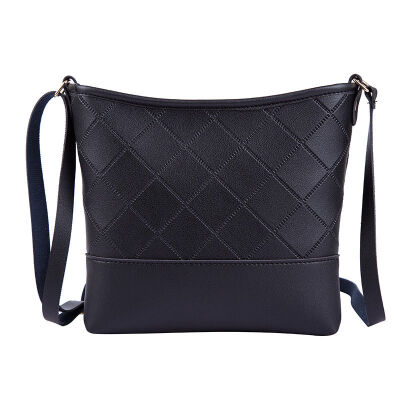 

2018 New Style Fashion Patchwork Women Messenger Cross Body Bucket Shoulder Handbag Tote Mini PU Leather Plaid