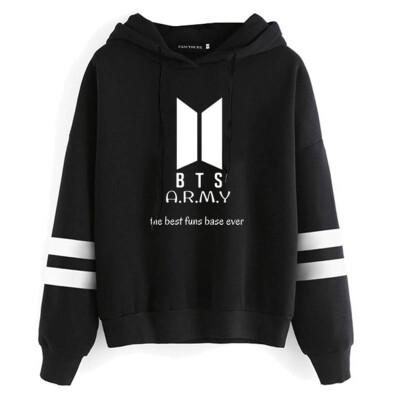 

Herqw61 Womens Girls Kpop BTS Print Fans Hoodie Hip Hop Pullover Sweatshirt Jung Kook Jimin Suga V