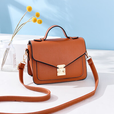 

2019 new sewing thread simple casual students wild ins wind Korean version of the small square bag Messenger bag