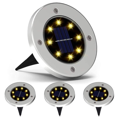 

Gobestart Solar LED Outdoor Path Light Spot Lamp Yard Garden Lawn Landscape Waterproof 4pc