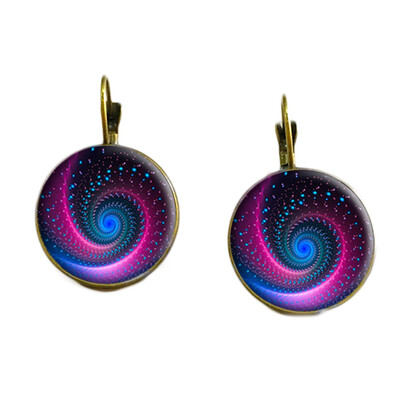 

Retro Vintage Galaxy Star Gem Time Earrings Creative Silver Jewelry New All Accessories Gift