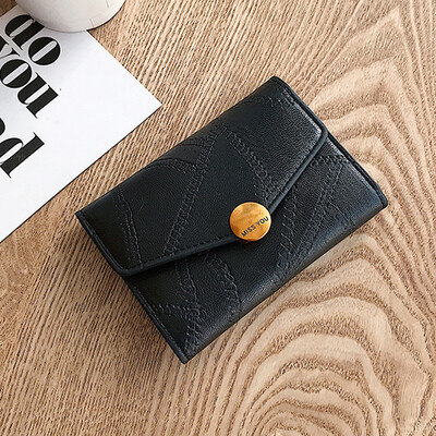 

2019 new wallets womens short Korean version of 100 super Huohuo back to ancient buckle wallet womens card bag zero wallet