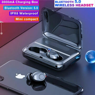 

TWS Wireless Headphones Mini True Bluetooth 50 Stereo Earphones In-Ear Headset