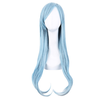 

Girl Long Light Blue Natural Straight Full Wigs Anime Cosplay Party for Sword Art Online Asuna Figure