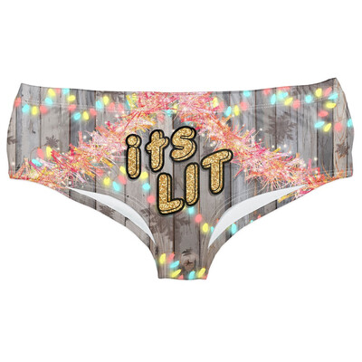 

Toponeto Ladies Hipsters Panties Christmas Themed Women Panties Christmas Print Underwear