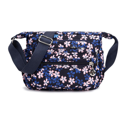 

Nylon Oxford printed one-shoulder bag with star pattern Handbag