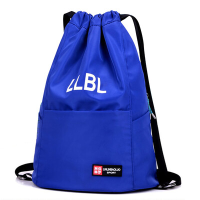 

Bouquet pocket rope extraction double shoulder bag men&women portable folding backpack outdoor travel simple belt exercise bag