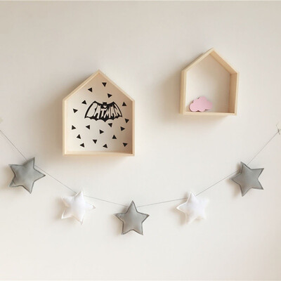 

Baby Room Handmade Nursery Star Garlands Nordic Christmas Kids Room Wall Decorations Photography Props Best Gifts
