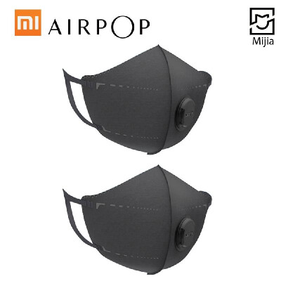 

Xiaomi AirPOP Mouth Face Mask 2pcslot Portable Cycling PM25 Anti-haze Anti-Dust Foldable Facial Protective Cover Masks for Unise