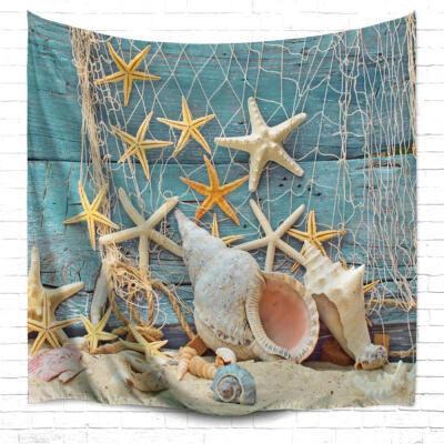 

Fishnet Starfish 3D Printing Home Wall Hanging Tapestry for Decoration