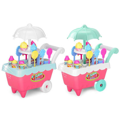 

Mini Trolley Girl Candy Cart Toy Cute Ice Cream Shop Children Play House