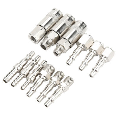 

Greensen 12Pcs Thread English-style Air Line Hose Compressor Quick Release Fittings Connector