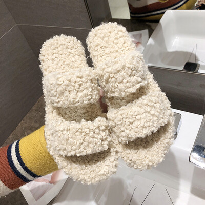 

Fashion slippers wear autumn Korean version of Baitamao fairy slippers with flat sole