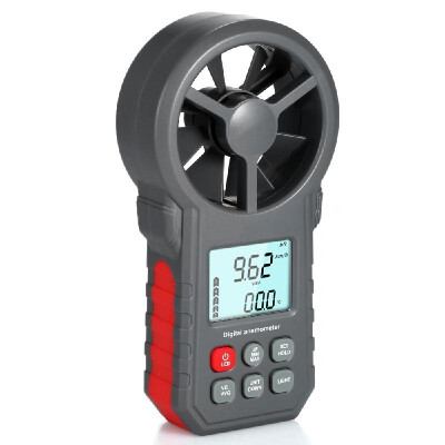 

Professional LCD Digital Anemometer Wind Speed Meter Wind SpeedAir VelocityAir Temperature Test Tool Wind Speed Gauges with Flas