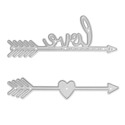 

Arrow Pierces Heart Metal Cutting Dies Stencils Embossing DIY Craft Card