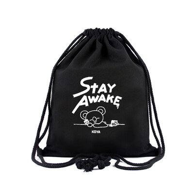 

CAR-TOBBY New Fashion Kpop BTS Top Fashion Unisex Canvas Drawstring Beam Port Backpack Shopping Bag Travel Bag