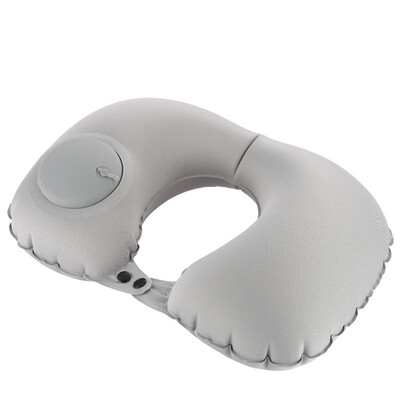 

U-Shape Automatic Inflatable home Travel Pillow Neck Pillow Rest Air Inflatable Pillows Neck Cushion Travel Folding Press Type Pil