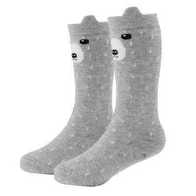 

Winter Korean Cartoon Baby Middle Length 3D Ears Antiskid Floor Socks