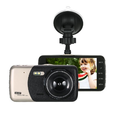 

4" Dual Lens Car DVR Dash Cam Camera Camcorder LED Night Vision Motion Detection Loop Recording