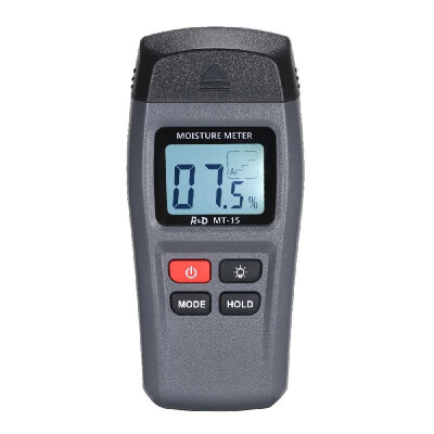 

MT-15 Digital Wood Moisture Meter Handheld LCD Lumber Damp Detector Portable Timber Humidity Content Tester Range 199 with 2 Pi