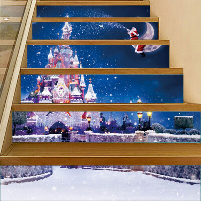 

Siaonvr Christmas Decoration Stair Stickers Christmas Stairs Stickers Wall Stickers