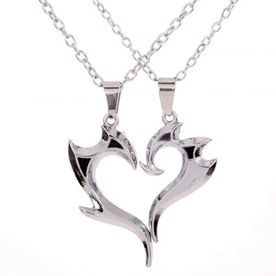 

Men Women Lover Couple Heart Magic Wand Pendant Choker Chain Fashion Necklace