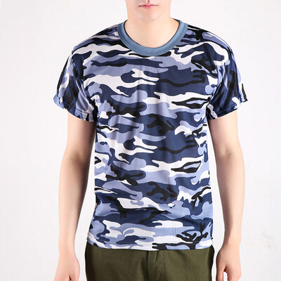 

Men Women Camouflage Short Sleeve O-Neck Tops T-Shirts Sports Outdoor Tee Shirts