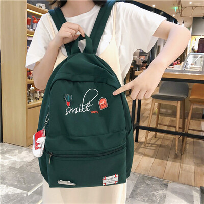 

In s school bag girl Korean version high school junior high school students feel two shoulder pack tide leisure 100 tide brand bac