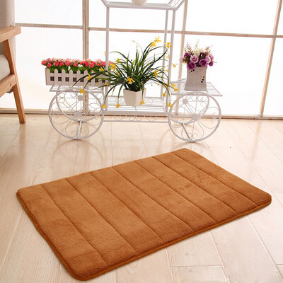 

Toponeto Memory Foam Mat Absorbent Slip-resistant Pad Bathroom Shower Bath Mats