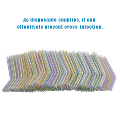 

Greensen 200pcs Dental Disposable Air Water Spray Nozzles Tips Tubes For 3-Way Triple Syringe Teeth