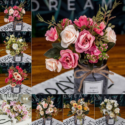 

Artificial Simulated Flower Bouquet Wedding Room Photograph Floral Bunch Decor