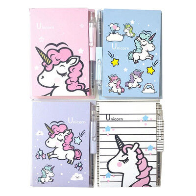 

Cute Mini Unicorn Cartoon Notebook Portable Mini Portable Notebook Pocket Notepad