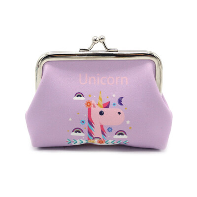 

Unicorn Cartoon Simple Hasp Magical Wallet Mini Snacks Coin Purse Change Purse Money Bag