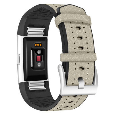

〖Follure〗Replacement TPU Leather Band Strap Bracelet For Fitbit Charge 2