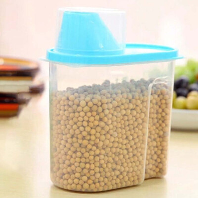 

Kitchen Whole Grains Storage Box Storage Tank Household Transparent Plastic Sealed Cans Food Cans