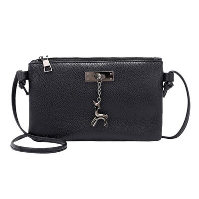 

Zipper Shoulder Bag Women Girl PU Leather Casual Envelope Crossbody Handbag