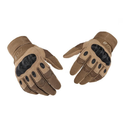 

CQB Outdoor Gloves Full Finger Protection Riding Exercise Training Combat Non-slip Cut Resistant Gloves Black