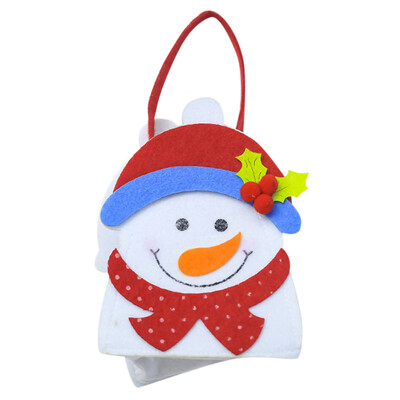 

Tailored Christmas Cartoon Childrens Gift Candy Bag Felt Gift Bags Santa Rudolf Snowman